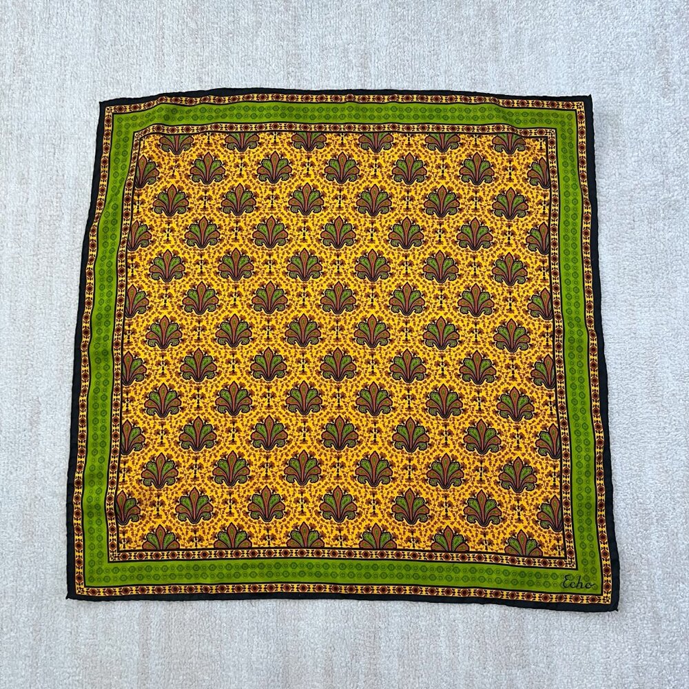 Vintage Echo Geometric Square Scarf